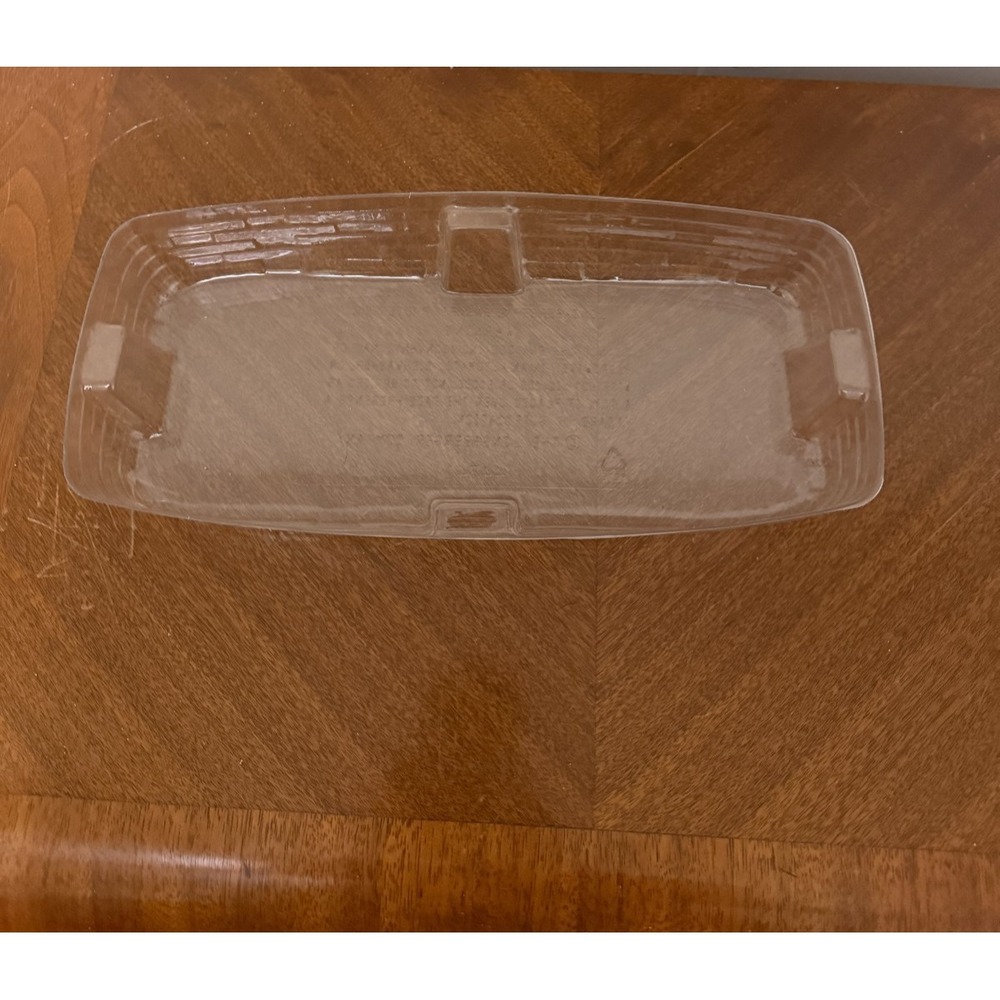 Longaberger Basket Clear Plastic Protector #44741 - 13.25"L x 6"W x 2.25"H